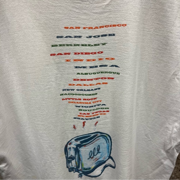 Pearl Jam White Freak Puppet Vintage Tour Double Sided Concert T-Shirt Large L - Picture 3 of 7